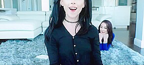 Sex lesson for three lovely teen 18+ cuties