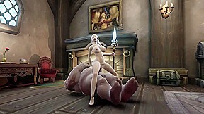 Sexy Witch with Silver Hair Take Ogre Dick From Behind – Warcraft Porn Parody