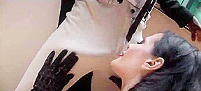 Skinny Aliz getting her asshole ruined