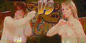 Step Daughter destroys Step mom catfight and finish her with strapon