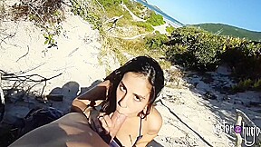 Tourist Asks For Information And Gets Hot Fuck On The Beach