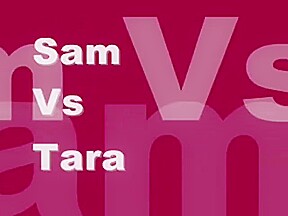 Young girl catfight wrestling and breast smother