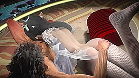 3D Horny Slut Asian Whore Naked Her Perfect Ass Have Sex with Big Cock