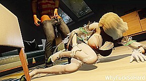 3D Sexy Japanese Cosplay Model Cheating with Big Old Dick