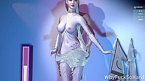 3D Super Cute Asian Stripper with Sexy Teasing the Big Cock