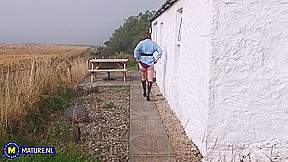 55 Year Old Big Breasted Granny Allison Loves To Play With Her Hairy Pussy In Public – MatureNl