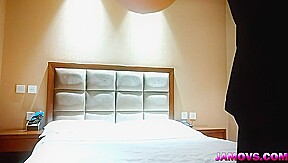 A young western man gave his Korean girlfriend a rough time.