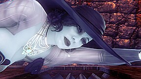 Alcina Dimitrescu Takes Anal Beads Dildo up Her Ass – Resident Evil Village Porn Parody