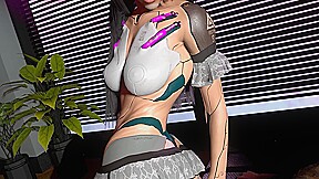 Cheating with His Robot Maid