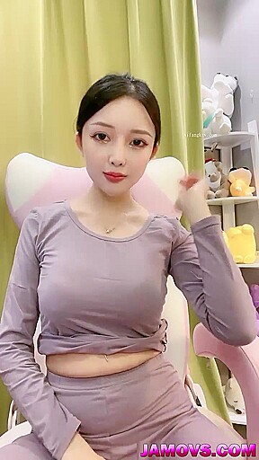 chinese amateur solo girl masturbating, homemade