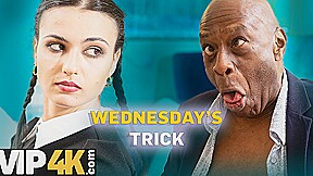 DADDY4K. WEDNESDAY ADDAM’S BIG BLACK COCK DREAM finally came true