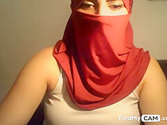 Hijab Wearing Girl Flashes Tits Ass And Pussy