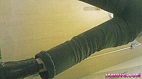 Homemade sex video with skinny hairy Chinese teen 18+ girl