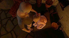 Hot Blonde Suck a Grey Old Man