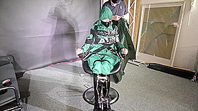 Marie M. Taped And Gagged In Shiny Nylon Rainwear