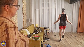 Mature Nympho Venera Has A Very Special Workout For Her Exercising Stepson – MatureNl