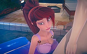 Megara Sucks Cock : Cartoon Parody