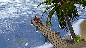 Sex on a Dock in a Caribbean Beach 3D Porn
