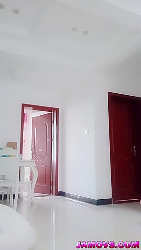 The Asian masseuse massages the client’s clit and puts in a sex object.