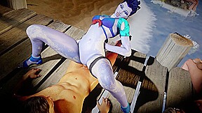 Widowmaker Sex on the Beach – Overwatch Porn Parody