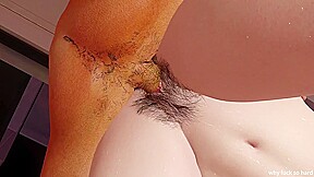 3D BBW Hot Japanese MILF Cheating with Old Big Dick Neighbor