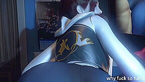 3D Horny Slut Sports Girl with Sexy Lingerie Got Fucked so Hard