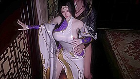 3D Hot MILF Wearing Sexy Dress Got Fucked so Hard