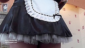 Big tits BBW English house maid