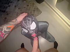 Hot Girl In A Spider Costume Reveals Her Secret!