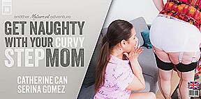 Hot Teen Serina Gomez Has A Pussylicking Afternoon With Her Curvy Big Breasted Stepmom Catherine Can