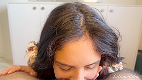 Naughty Secretary Gives Boss the Blowjob and Swallows All