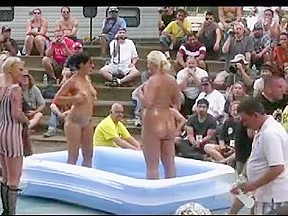 Outdoors Oil Wrestling