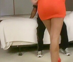 Sexy petite blonde ballbusting