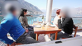 Trainee’s Cock Jerked off Twice in Restaurant