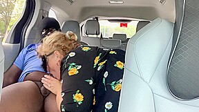 Big Ass Hot Sexy Bbw Milf Step mom Caught Sucking Black Cock Publicly In Car (black Guy Jerking & Shooting Big Load Of Cum