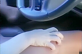 cheerleader pantyhose in car