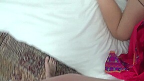 Engaging in sexual activity with my stepmother from Afghanistan, who possesses a large posterior and is very attractive.