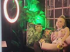 He Voyeurs Her While She Is On Cam