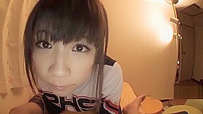 sweet cheer leader loves to suck on the dick