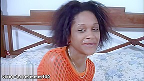 Anal fuck on the bed with Shania, a delicious little French black girl – MMM100