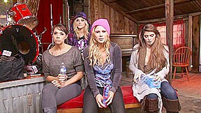 Backstage with the sexy cast