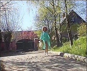 Danish girl playing in the garden – Trine