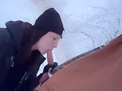 Outdoor Stepmom Almost Caught Getting Dick Hard In Winter Storm – Mya Lane And Ryland Ryker