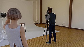 Succubus Contract Blonde College Girl Doing Erotic Photo Shoot Episode 8